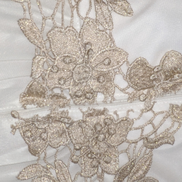 Sleeveless illusion neck party dress sz 1 - Picture 2 of 12